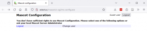 Mascot Server security - change user