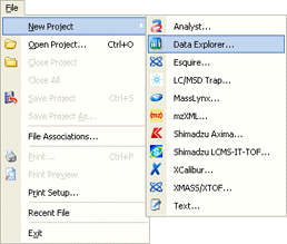 File menu