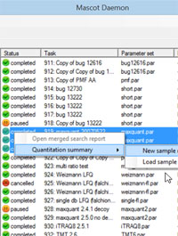 Summarizing quantitation data across multiple analyses